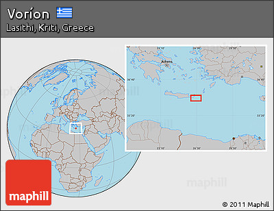 Gray Location Map of Voríon
