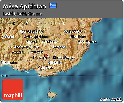 Satellite Map of Mésa Apídhion