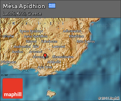 Satellite Map of Mésa Apídhion