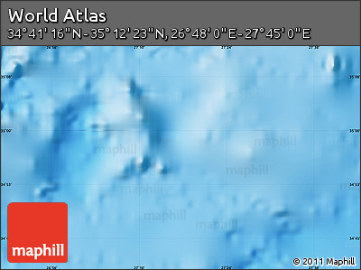 Physical Map of the Area around 34° 56' 49" N, 27° 16' 29" E