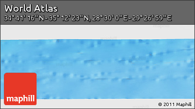 Physical Panoramic Map of the Area around 34° 56' 49" N, 28° 58' 30" E