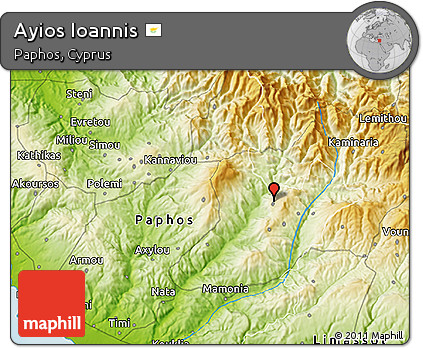 Physical 3D Map of Ayios Ioannis