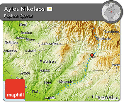 Physical 3D Map of Ayios Nikolaos