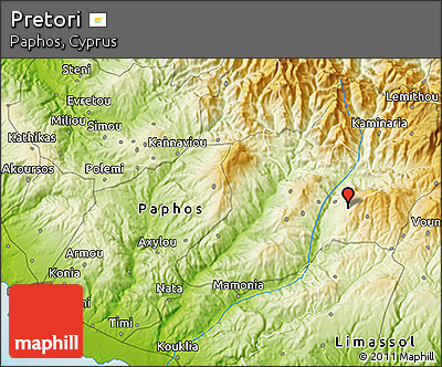 Physical 3D Map of Pretori