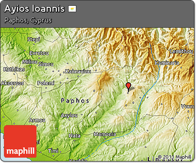 Physical 3D Map of Ayios Ioannis