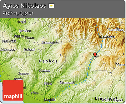 Physical 3D Map of Ayios Nikolaos