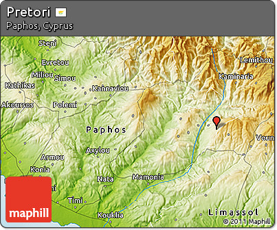 Physical 3D Map of Pretori