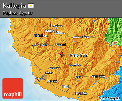 Political 3D Map of Kallepia