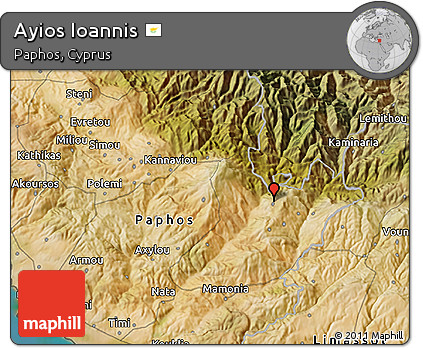 Satellite 3D Map of Ayios Ioannis