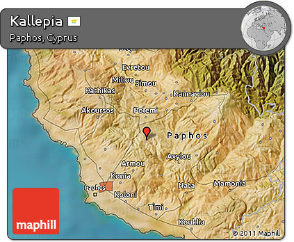 Satellite 3D Map of Kallepia