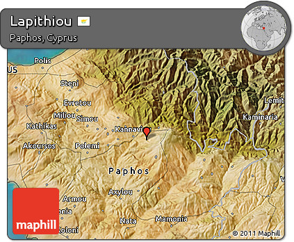 Satellite 3D Map of Lapithiou
