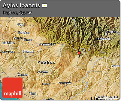 Satellite 3D Map of Ayios Ioannis