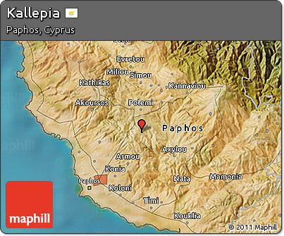 Satellite 3D Map of Kallepia