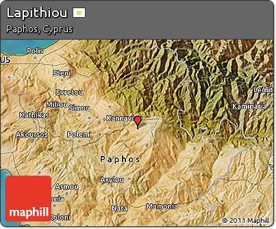 Satellite 3D Map of Lapithiou
