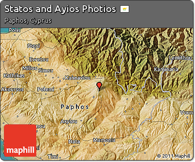 Satellite 3D Map of Statos and Ayios Photios