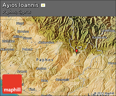 Satellite 3D Map of Ayios Ioannis