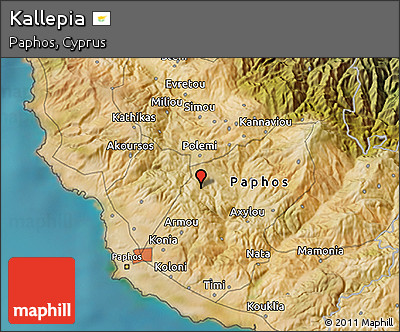 Satellite 3D Map of Kallepia