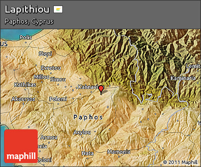 Satellite 3D Map of Lapithiou