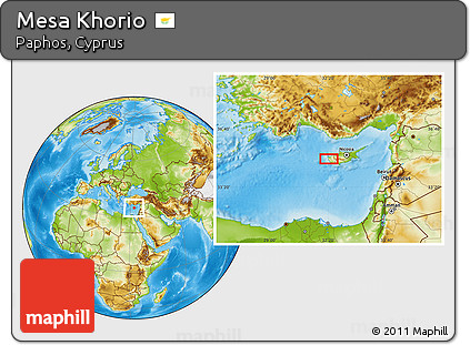 Physical Location Map of Mesa Khorio