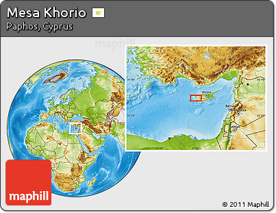 Physical Location Map of Mesa Khorio