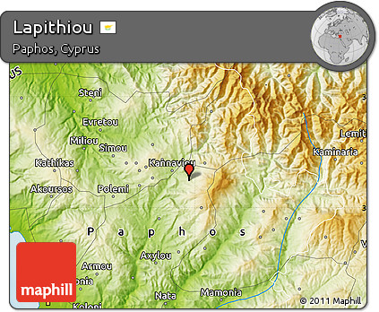 Physical Map of Lapithiou