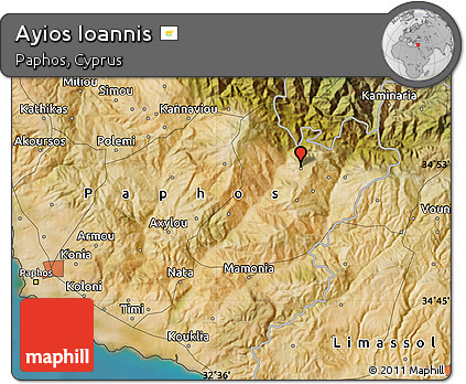 Satellite Map of Ayios Ioannis