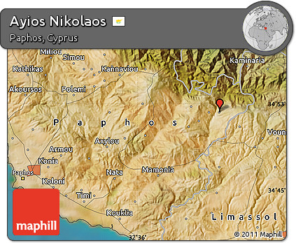 Satellite Map of Ayios Nikolaos