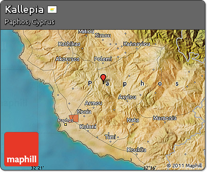 Satellite Map of Kallepia