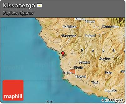 Satellite Map of Kissonerga