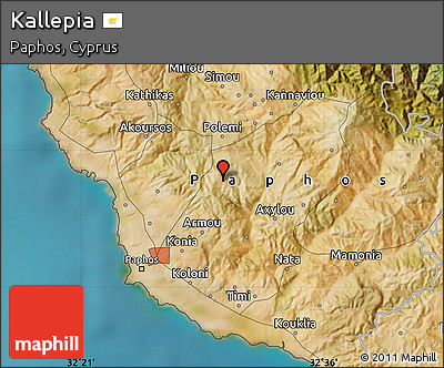 Satellite Map of Kallepia