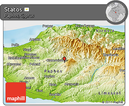 Physical Panoramic Map of Statos