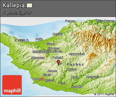 Physical Panoramic Map of Kallepia