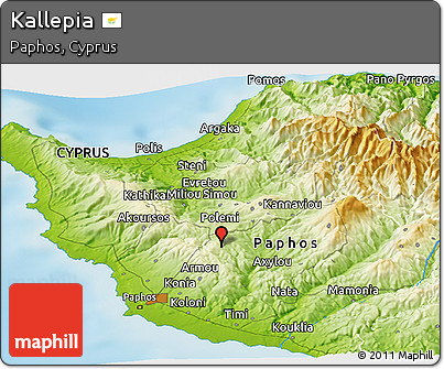 Physical Panoramic Map of Kallepia