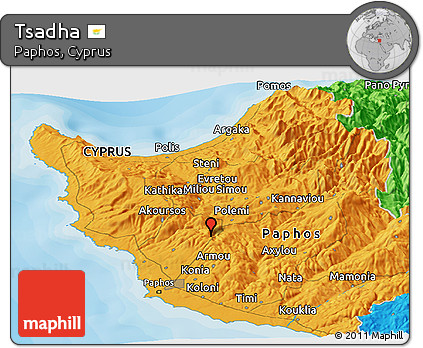 Political Panoramic Map of Tsadha