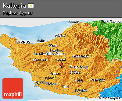 Political Panoramic Map of Kallepia