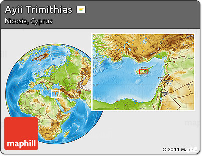 Physical Location Map of Ayii Trimithias