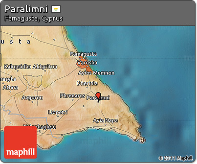 Satellite Map of Paralimni