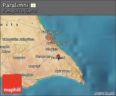 Satellite Map of Paralimni