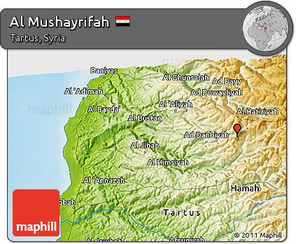 Physical 3D Map of Al Mushayrifah