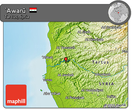 Physical 3D Map of `Awarū