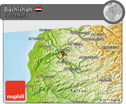 Physical 3D Map of Bāshīshah