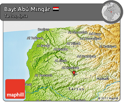 Physical 3D Map of Bayt Abū Minqār