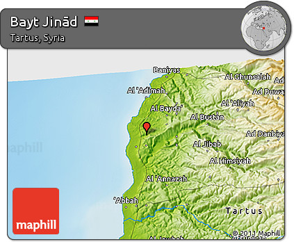 Physical 3D Map of Bayt Jinād