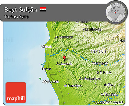 Physical 3D Map of Bayt Sulţān