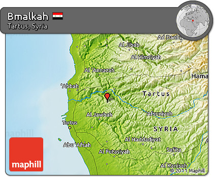 Physical 3D Map of Bmalkah