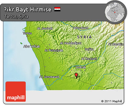 Physical 3D Map of Ḩikr Bayt Hirmise