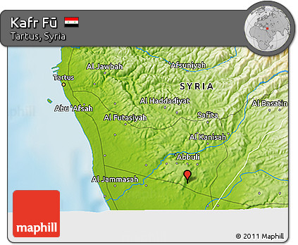 Physical 3D Map of Kafr Fū
