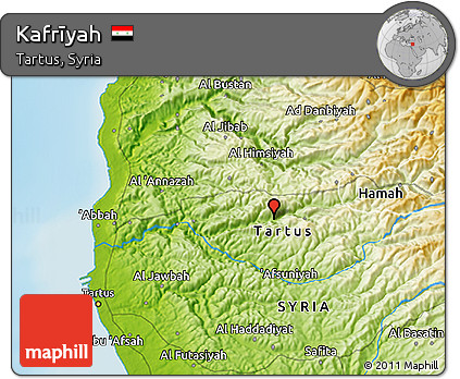 Physical 3D Map of Kafrīyah