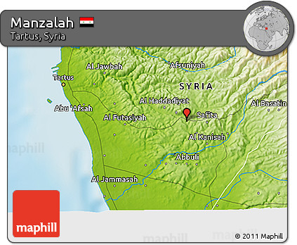 Physical 3D Map of Manzalah