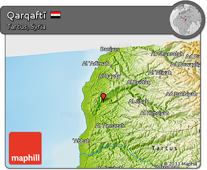 Physical 3D Map of Qarqaftī